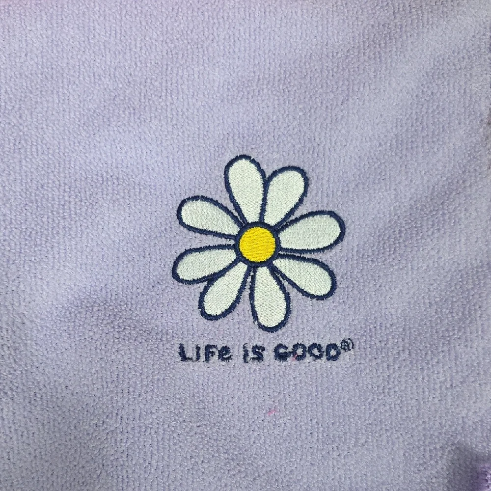 NWT Life is Good Pet Drying Towel & Grooming Mitt Set - Lavender Daisy
